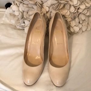 Christian Louboutin Cream Wedges